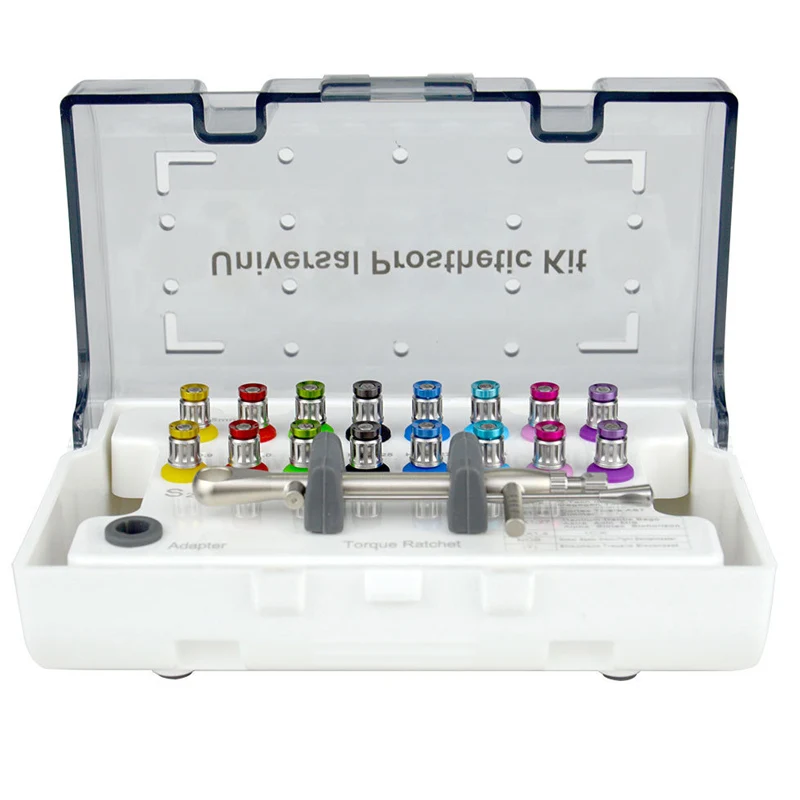 

Surgical Dental Implant Tool Kit - Universal Implant Repair Screwdriver Set with Torque Wrench for Dental Procedures