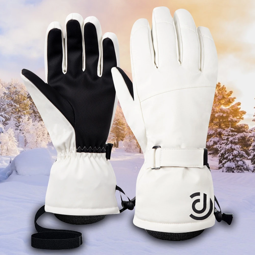 S-XL Unisex Full Finger Mittens Waterproof Cold Resistance Gloves Touch-Screen Windproof Men Women Winter Warm Mittens