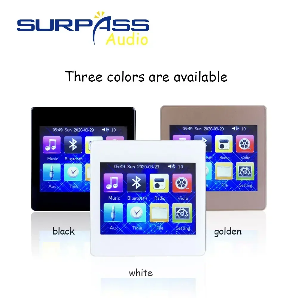 Intelligent Background Music System Bluetooth-compatible Amplifier 4CH with Roof Speaker Kit In-wall Amplifier Ceiling Speaker