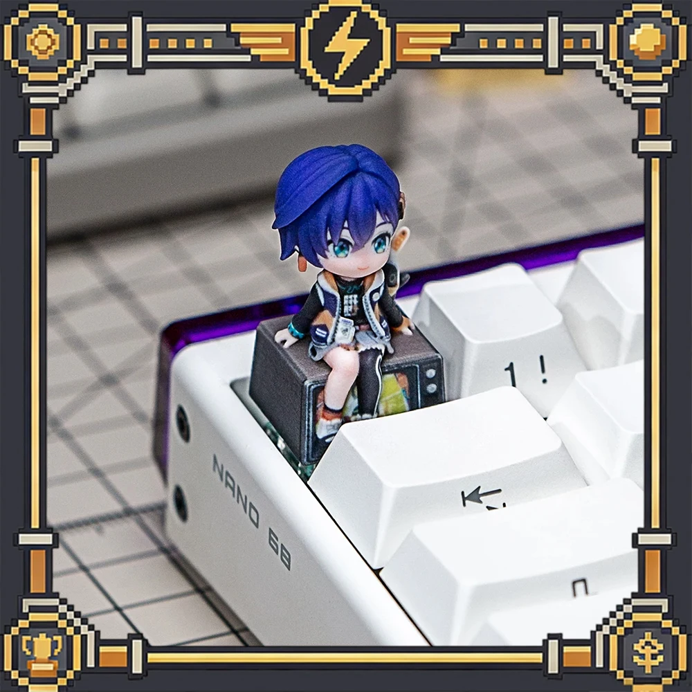 Zenless Zone Zero Mechanical Keyboard Keycaps Cross-Axis Mechanical Keyboard Pc Personalized Keycaps Gift Toys