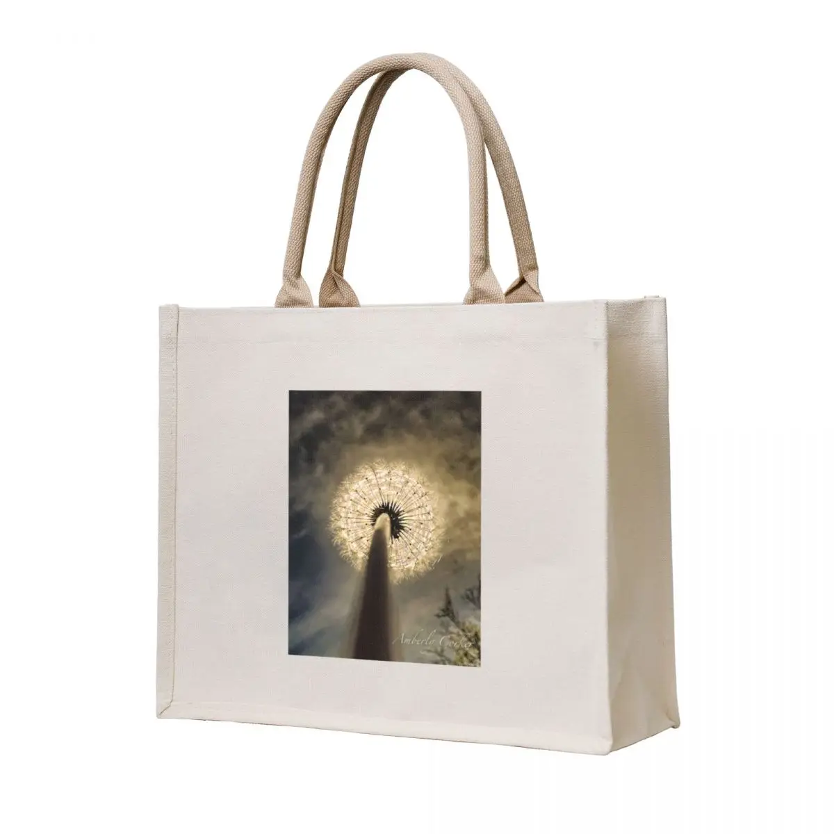 

Dandelion Eclipse Tote Bag tote bags aesthetic shopping trolley bag Women's beach bags