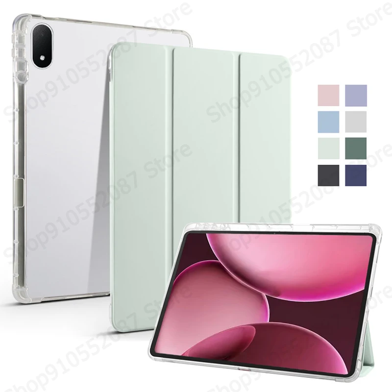 

Чехол для OPPO Pad4 Pro 13,2 дюйма, тройная мягкая задняя подставка из ТПУ, чехол для планшета для OPPO Pad 4 Pro, чехол с держателем для карандашей