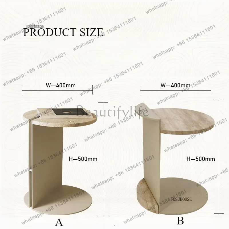 LSAmerican Marble Coffee Table Cafe Furniture Side Table Design Luxury Leisure Cave Stone Coffee Table for Living Room