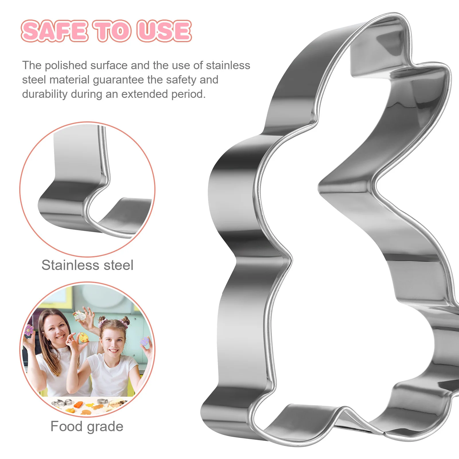 

1 Set Cookie Cutters Variety Pack Stainless Steel Easter Bunny Animal Flower Chicken Baking Molds For Birthday Christmas Party