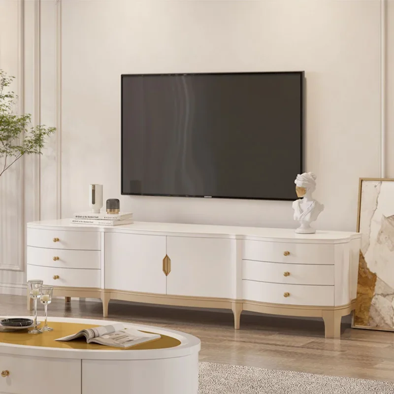 European Gold Leg Tv Cabinet Floor Beauty Floor Board Tv Cabinet Luxury Doors Muebles Salon Moderno Meble Do Salonu