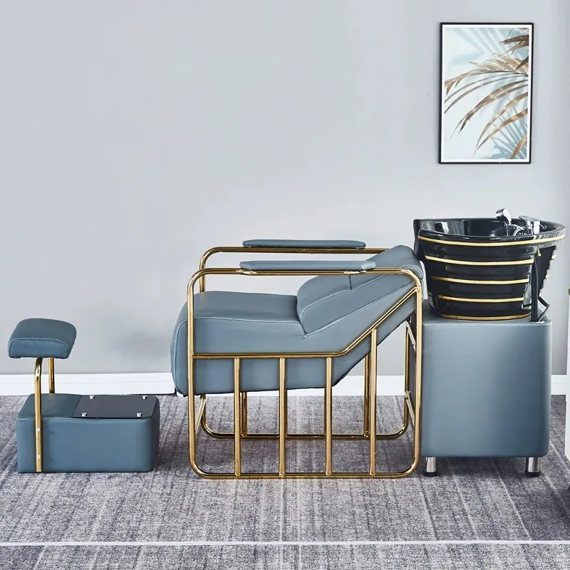 More Design Hair Salon Beauty Salon Barber Shop Free Sample Hot Sale Furniture Hair Washing Shampoo Chair Shampoo Bed