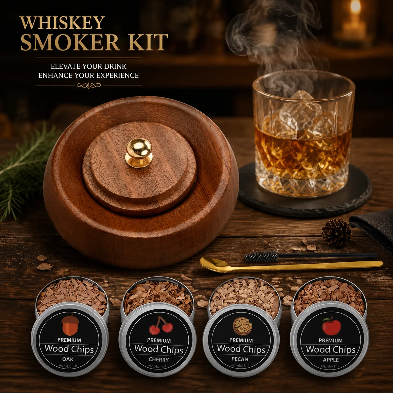 Whiskey Smoker Kit Cocktail Sm - Smoking Gun Kit ulasan dan harga
