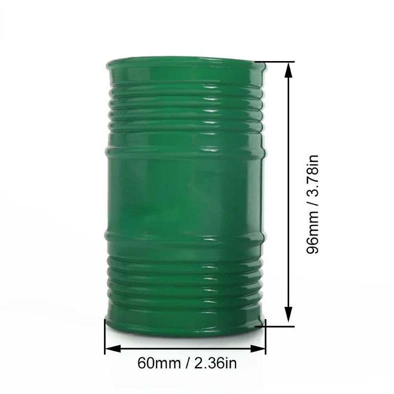 차고 시리즈 1/10 RC 크롤러 축 SCX10 TRX4 TRX6 CC01 TF2 시뮬레이션 장식용 스케일 오일 드럼 도구