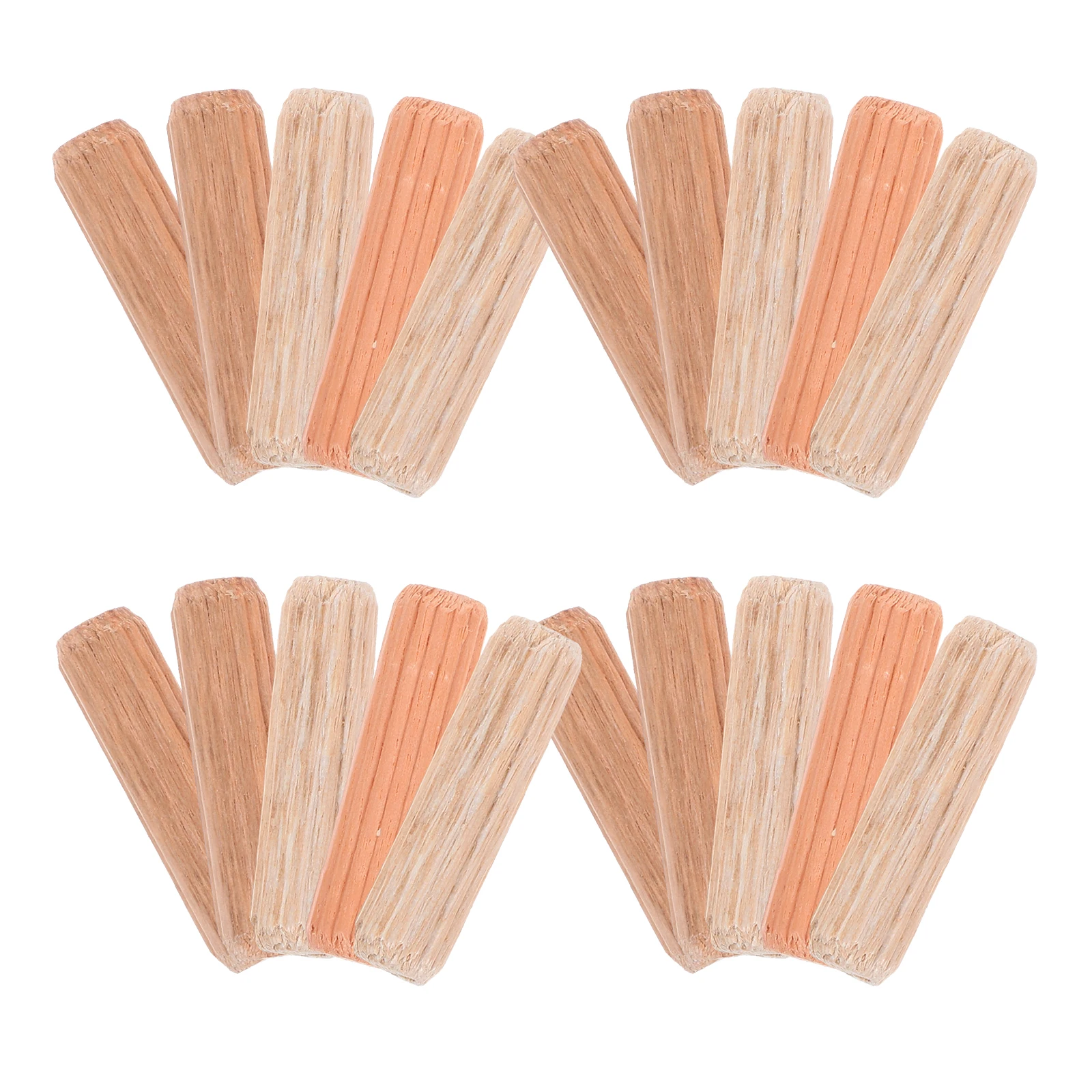 

100pcs Dowel Wooden Inserts For Furniture Furniture Connectors Beige Color Wood Pegs Wood Plugs Tools Parts