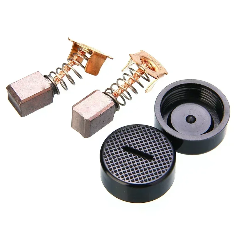 

1 Set 19mm Carbon Brush Covers And Brushes Kit For-Makita DPJ180Z/BPJ140Z/BUC122RFE/6343DWDE For Power Joiner And Angle Grinder