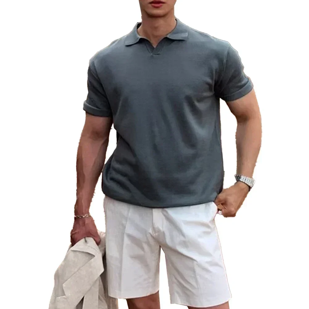 

Casual Wear Mens T-Shirt Casual Outing 95 Polyester Daily Casual Outfit Regular Length Slight Stretch Fabric For Casual Outings