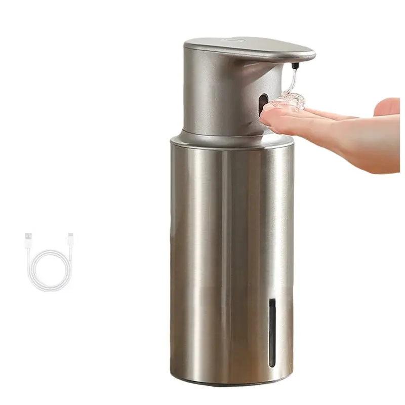 Touchless Hand Liquid Soap Dispenser 480Ml Rechargeable Automatic Gel Dispenser For Bathroom Kitchen A