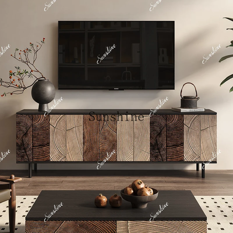 Italian light luxury living room home storage/French retro coffee table audio-visual cabinet  FT