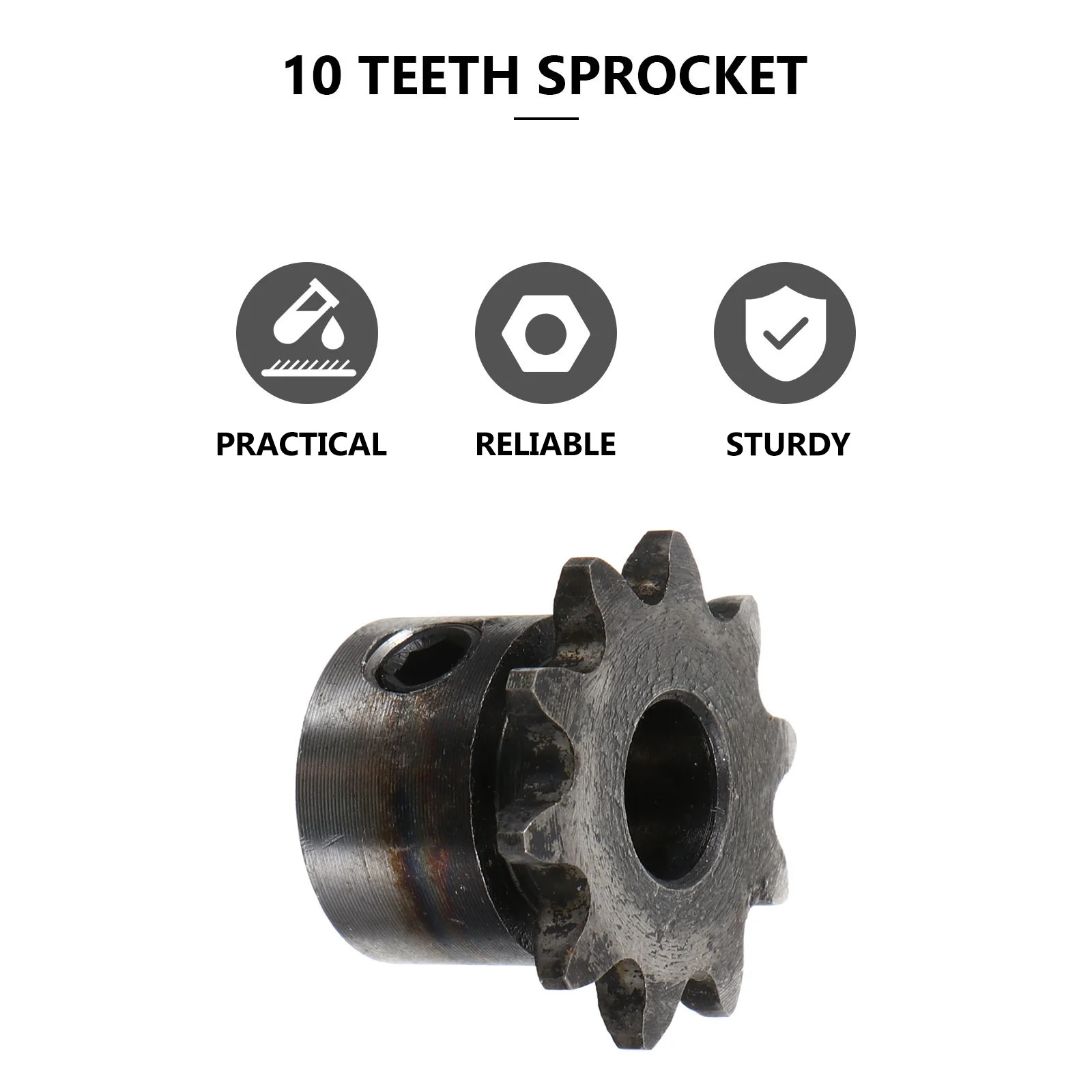 

Steel 10 Teeth Sprocket Durable Metal Motor Chainwheel Widely Used in Hardware Mould Transmission Metal Sprocket