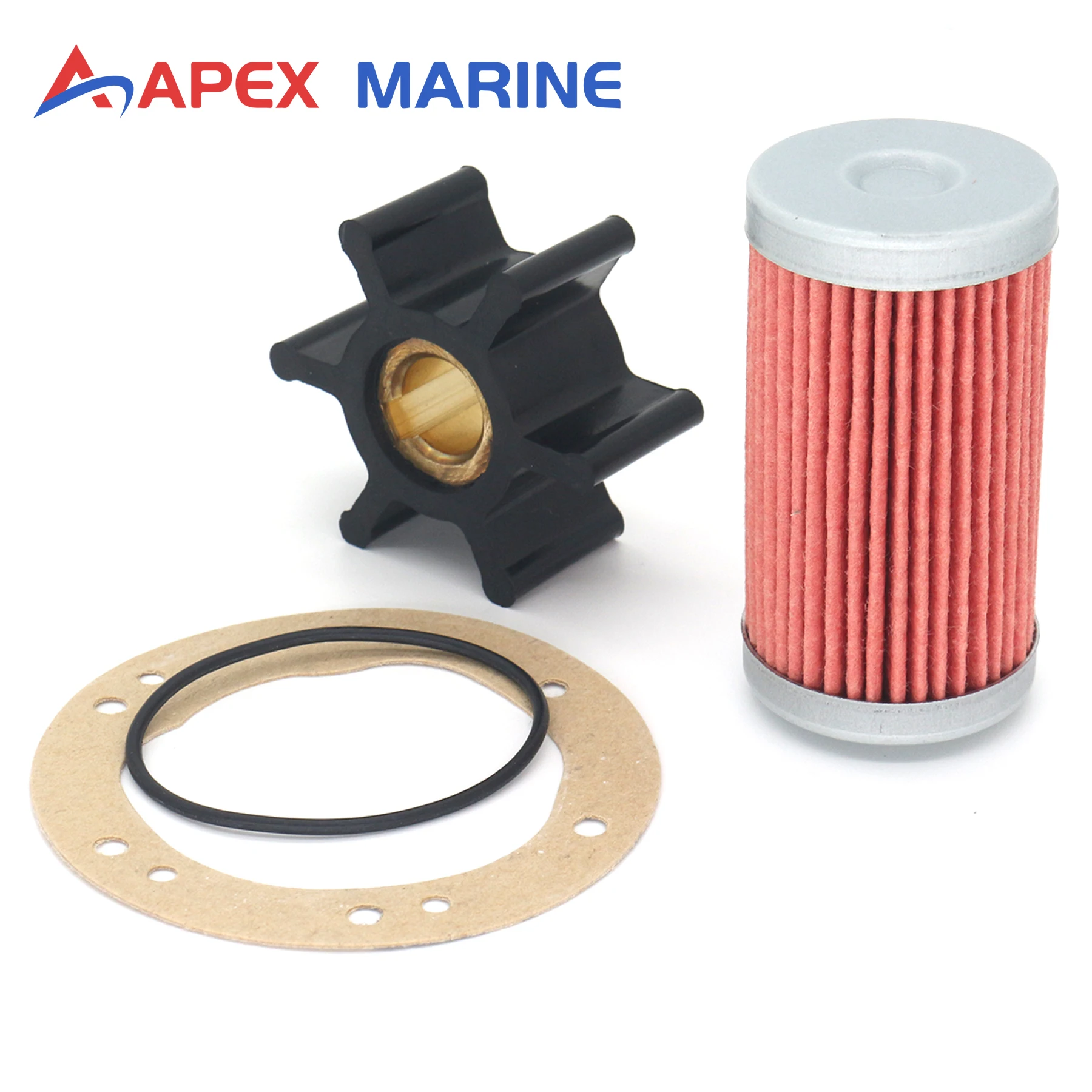 

Marine Engine Cooling Pumps Water Pump Repair Kit Fits Yanmar Diesel Flexible Impeller Fuel Filter 128296-42070 Service Set