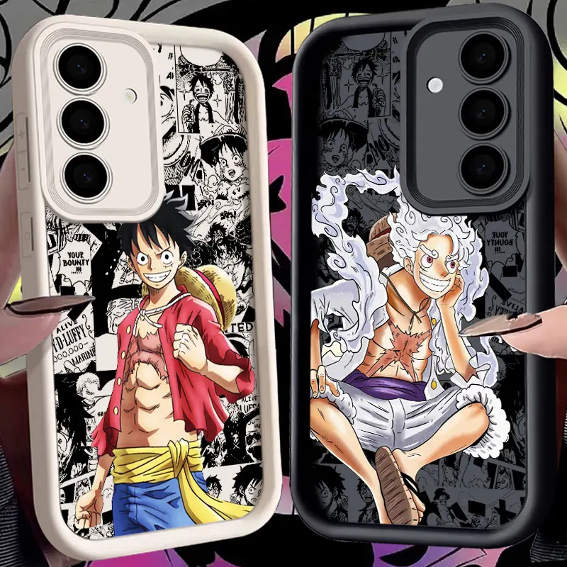 

One Pieces Luffy Monkey D Phone Case For Samsung S26 S25 S24 S23 S21 S20 Ultra For Galaxy S25 S24 FE S26 Plus Soft Silicon Cover