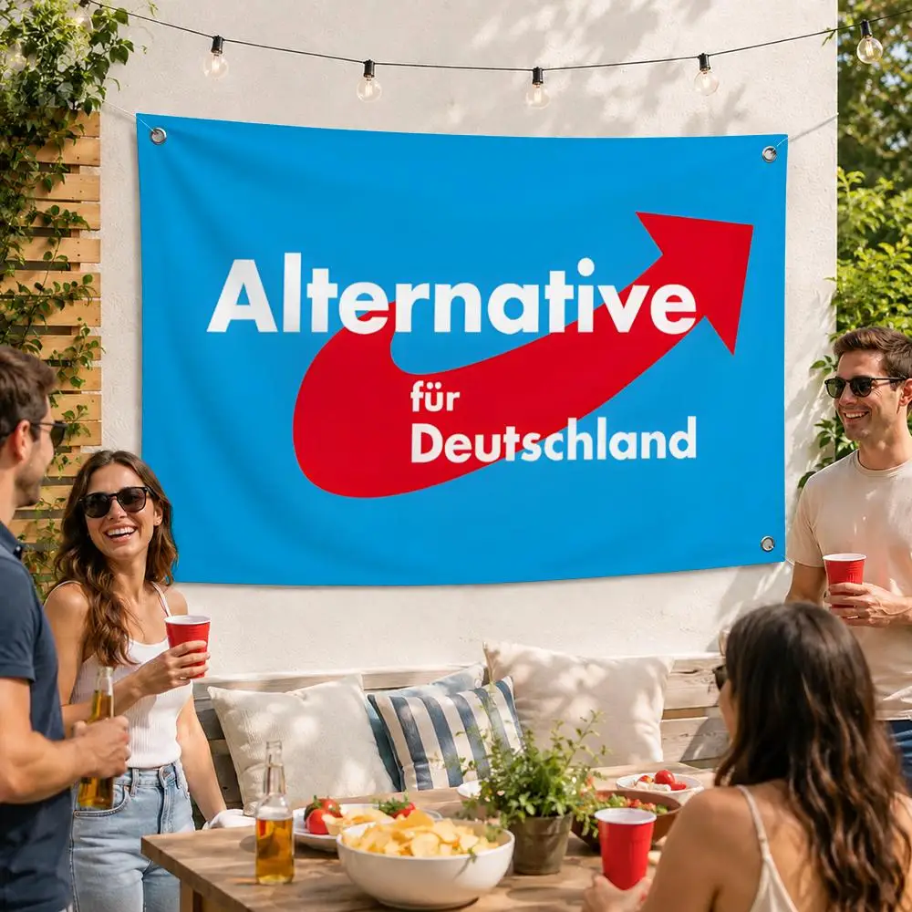 AfD Political Wall Hanging Flags Flag Soft skin-friendly Durable Tapestry Outdoor party Home living room bedroom Decoration