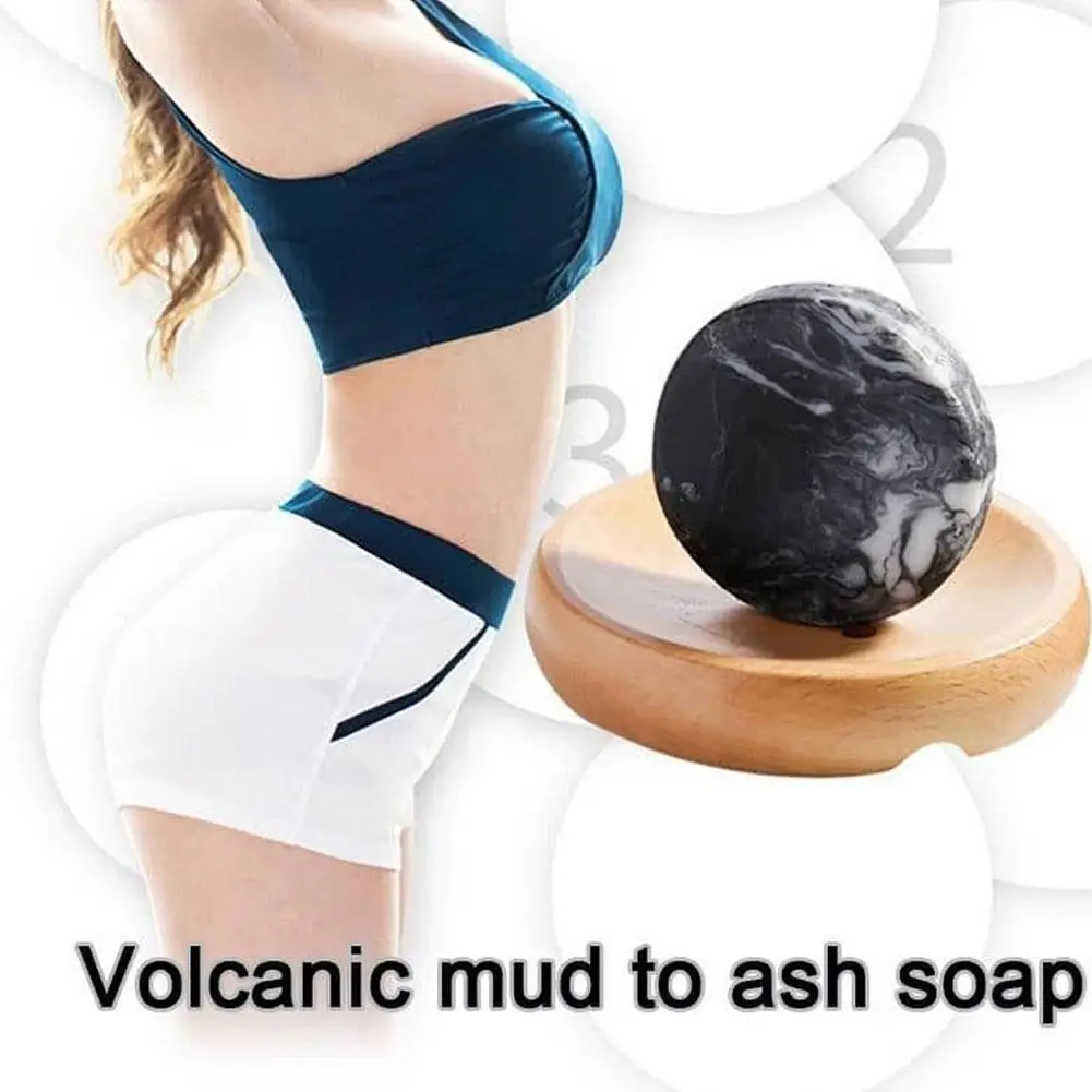 Women's Weight Loss Handmade Mineral Mud Volcanic Mud De Soap Pele Sabonete Anticellulite Clareador Beautific Soap Savon Fi C8E7