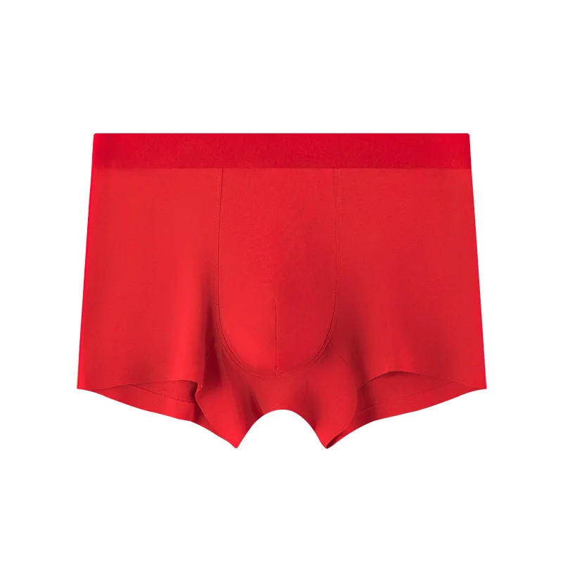 BirdTree 2PCS 100% Silk Casual Underwear, Men\'s Scarless Mid Waist, Breathable Boxer Briefs, 2024 Spring New P41963QC