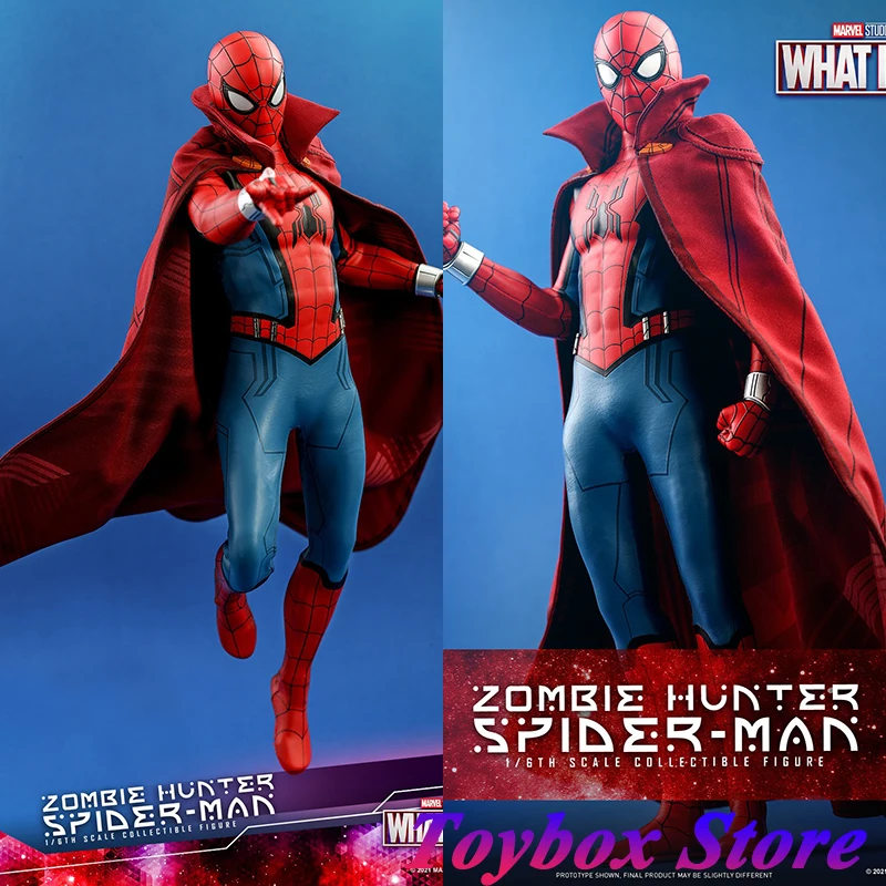 

Original HOTTOYS HT TMS058 1/6 Zombie Hunter Spidey Action Figure What If... Comics Series Doctor Spider-Man 12" Full Set Dolls