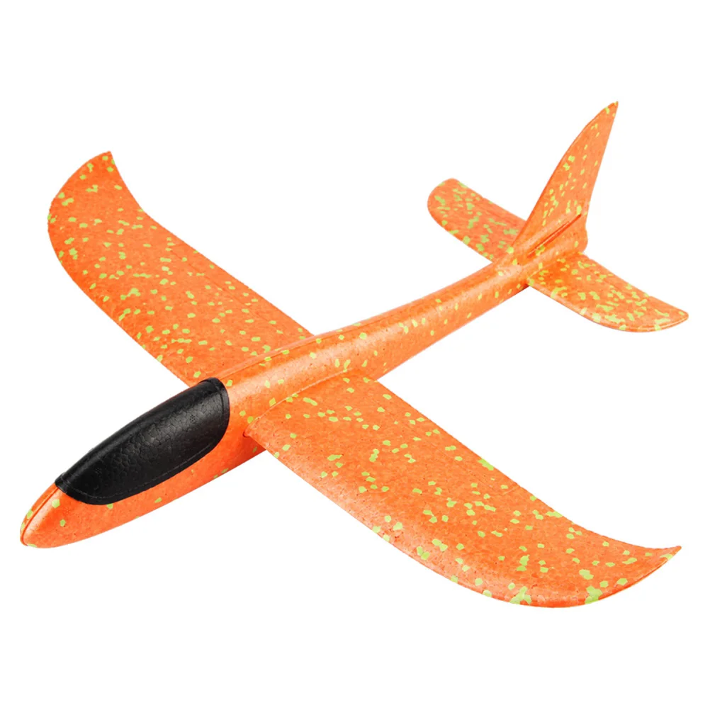 

Airplane Model Manual Throwing Whirly Flying Glider Planes for Children Kids Playing (Orange) kids plane toys