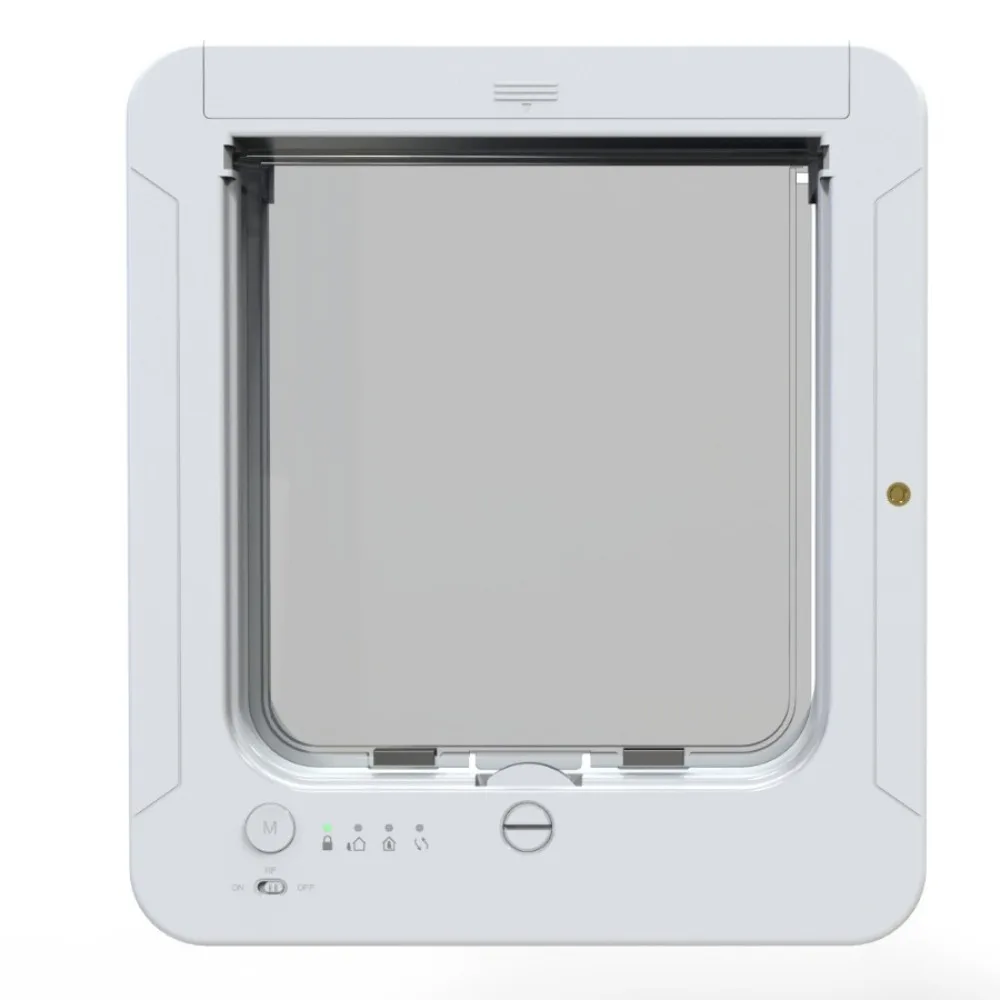 Automatic Sensor Cat Flap Adjustable In Out Direction Pet Door Fit For Cat Cage Household Cat And Dog Kennel