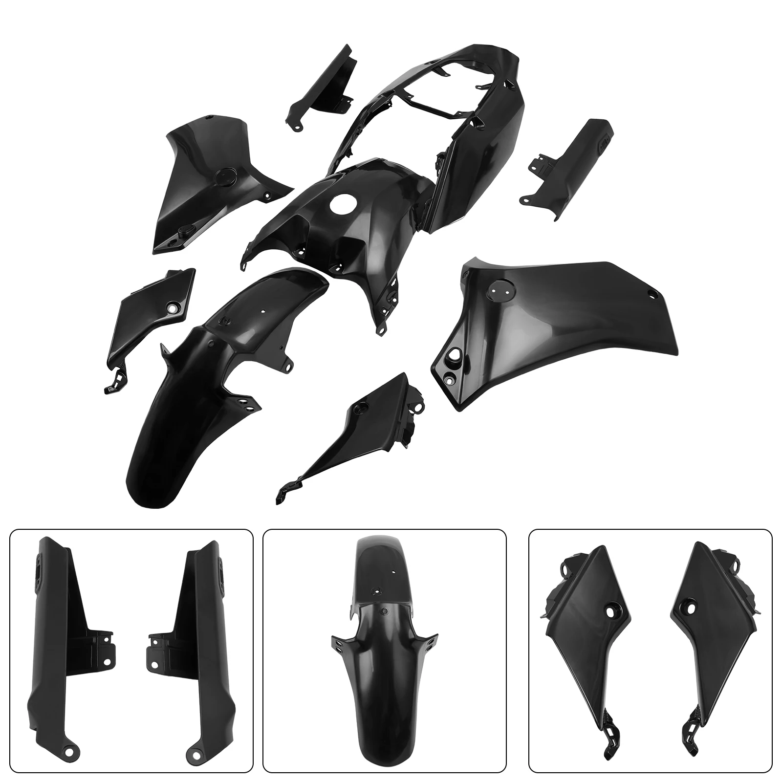 Topteng Bodywork Fairing Injection Unpainted For Yamaha Tenere 700 2019 2020 2021 2022 2023 2024