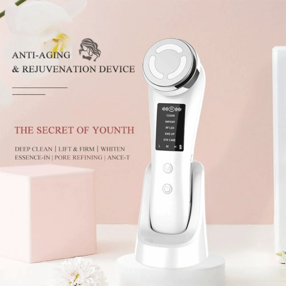 

7 in 1 Facial Lifting Machine Multifunctional LED Photon Skin Care SPA Instrument Anti-Aging EMS Microcurrent