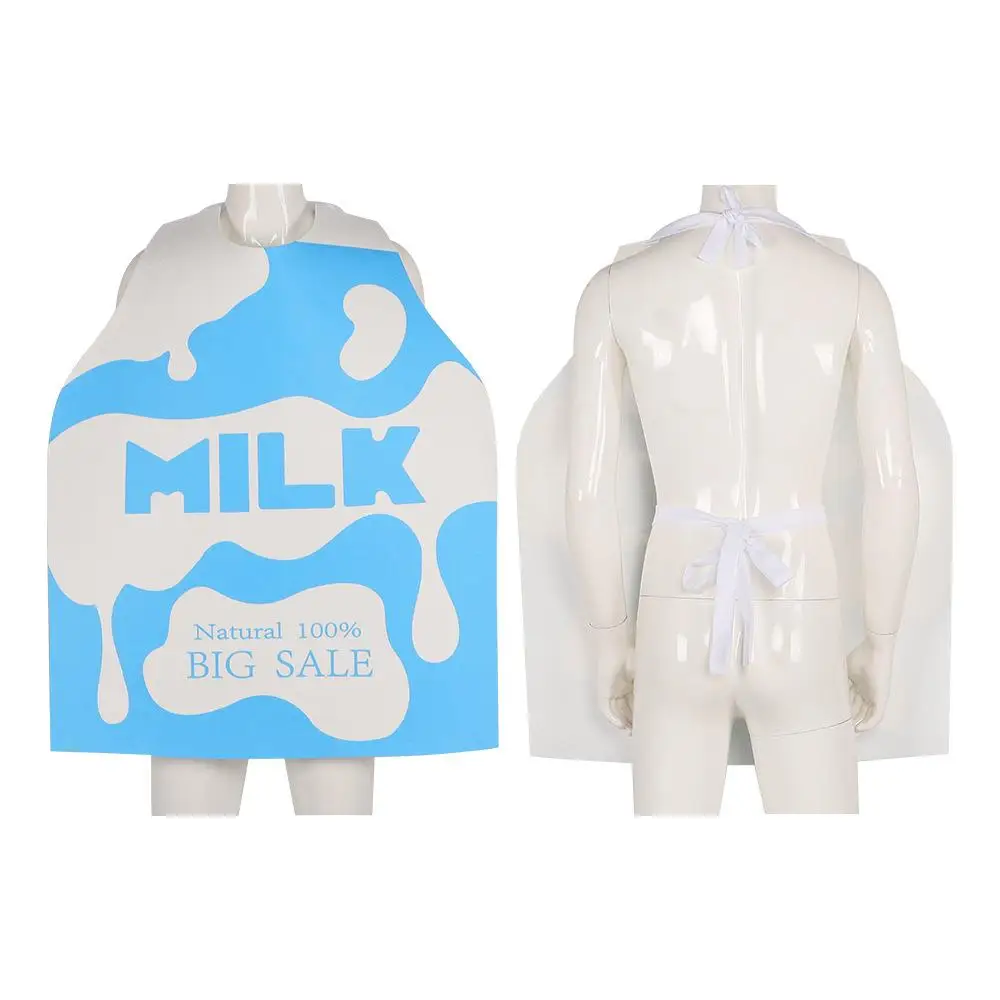 Cisas Coppia Latte Cookie Costume loween Par Performance Stage Outfit Coppia divertente Cosplay Abiti per spettacoli teatrali