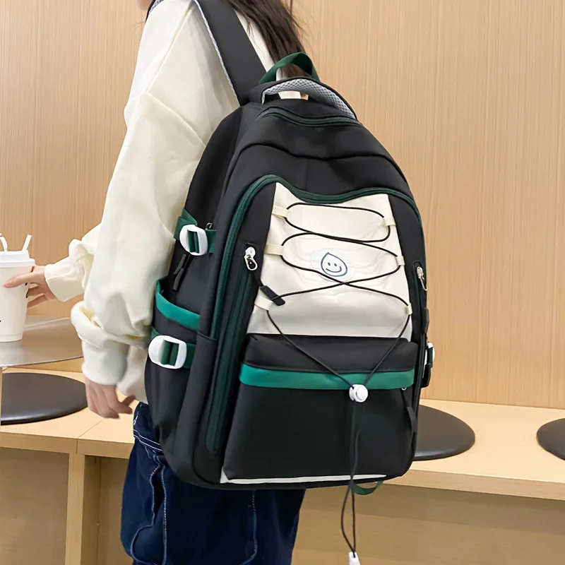 Mode Harajuku Stil große Kapazität Rucksack Teenager Jungen Mädchen Junior High School Studenten Laptop Buch Schult asche Reisetaschen