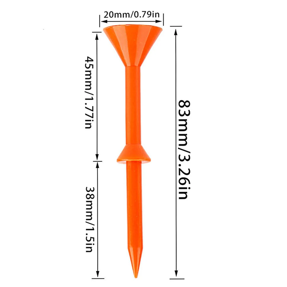 30/60-Pack Golf Tee Set - Unbreakable Golf Tees with Improved Durability, Reduced Friction, and Increased Drive Distance