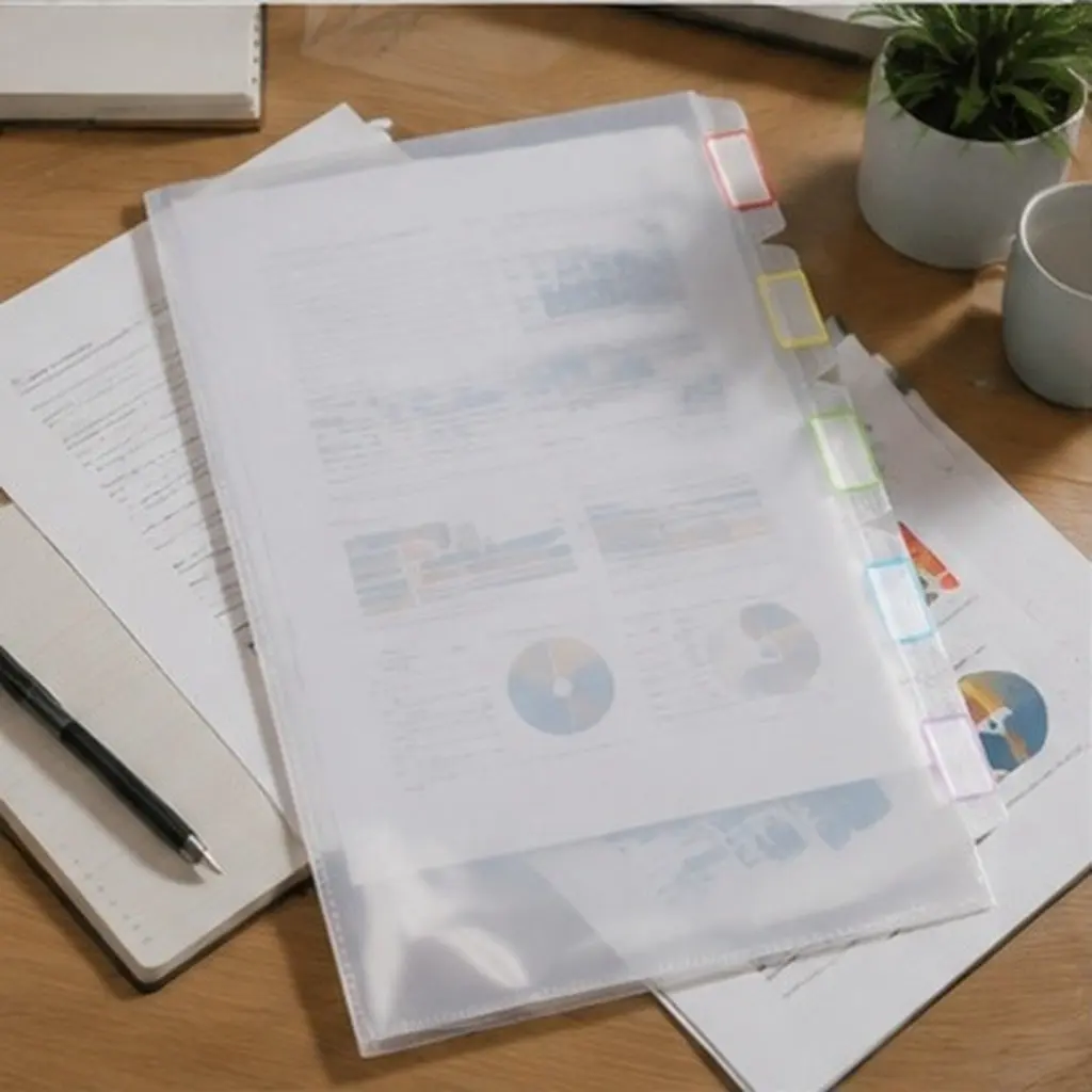 Lot de 2 classeurs à dossiers, organisateurs de documents multicouches épaissis, supports de rangement de bureau transparents et portables