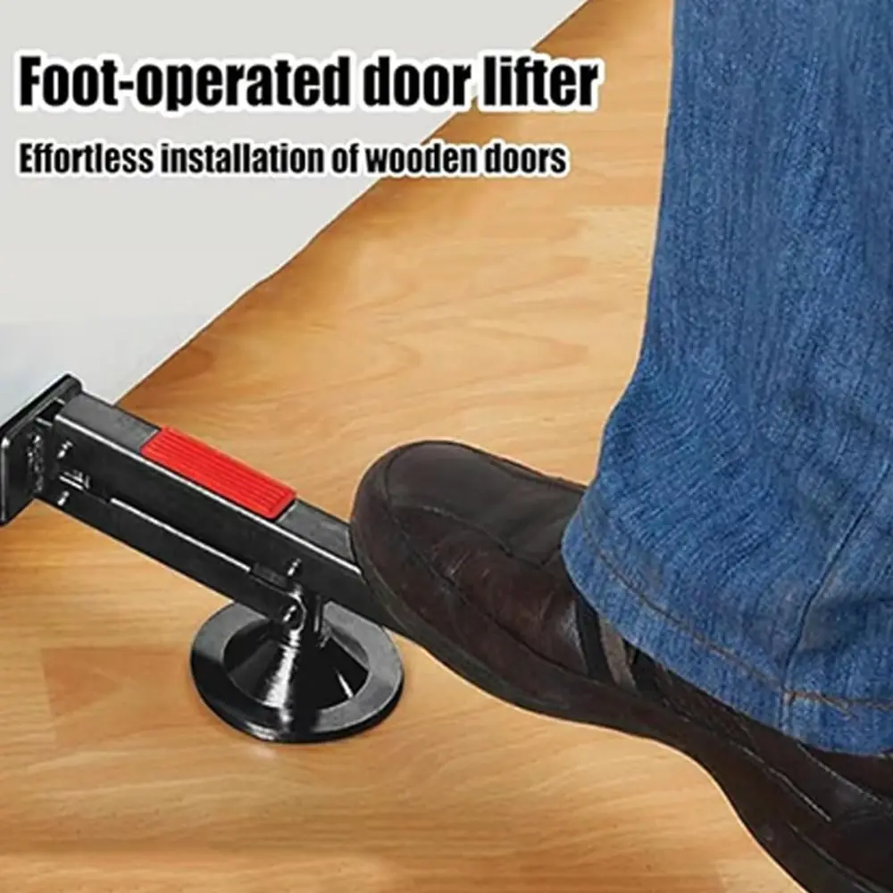 Sollevatore per porta di tipo girevole Supporto a mani libere Strumento di installazione rapido Strumento di sollevamento multifunzionale regolabile