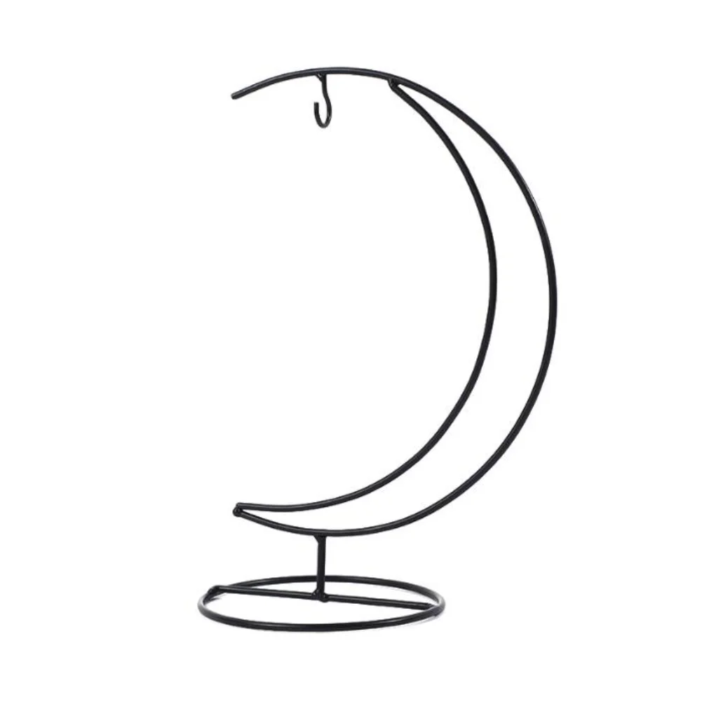 For Hanging Plants Moon Plant Hanger Moon Holder Moon-shaped Silhouette Sturdy Iron Construction High-temperature Baked Paint