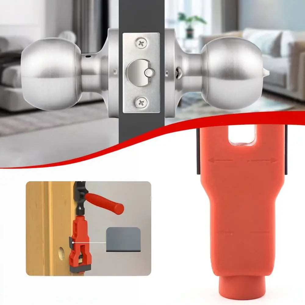 Professional Wood Door Lock Slotting Jig Tool Mortise Template Carpentry Hardware Installation Chisel Guide