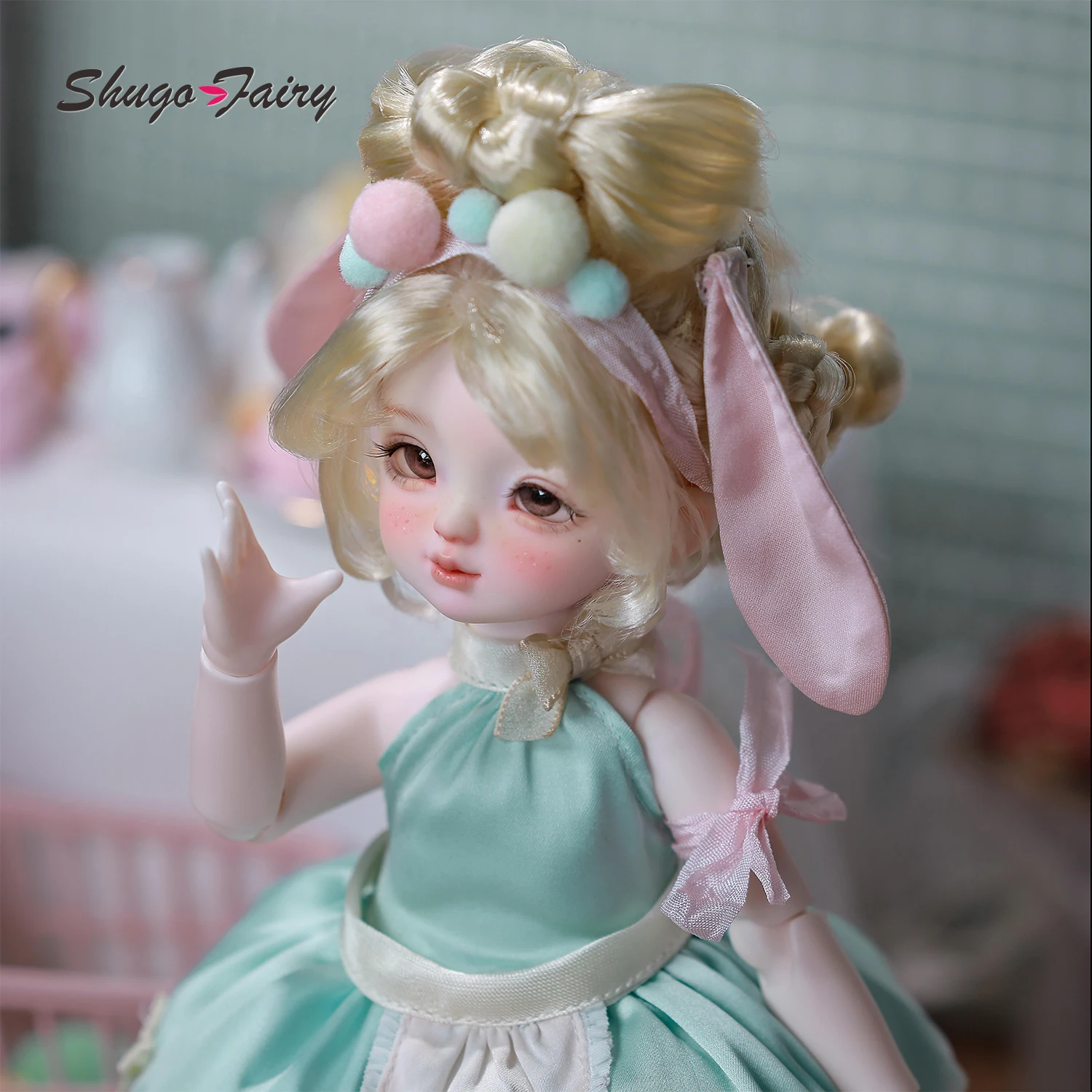 ShugaFairy Yenny D 1/6 Bjd دمى 3 أشكال يدوية نشط الحلو شقيقة برعم تنورة الكورية Bjd دمية الكرة صوتها دمية راقصة الباليه