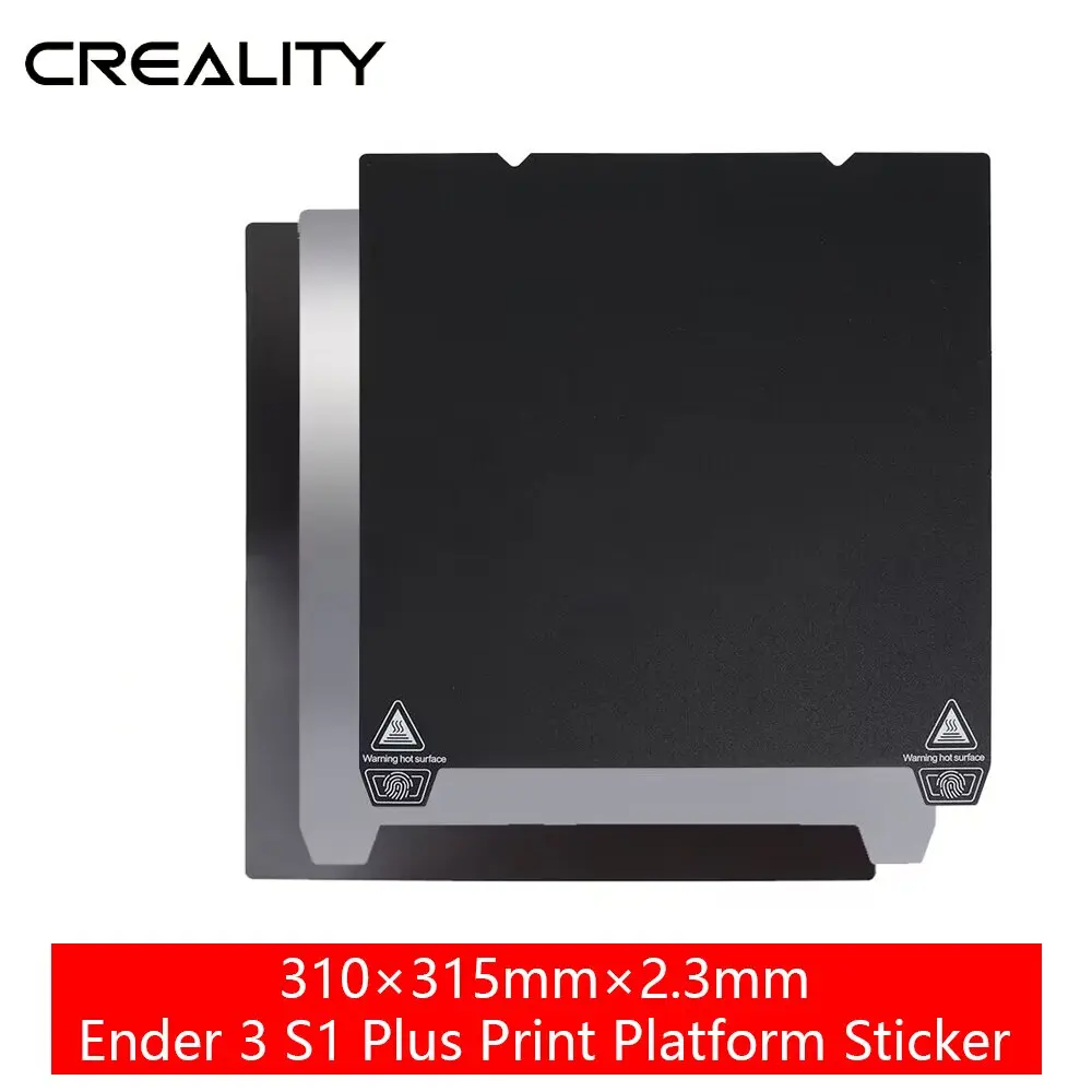 Creality K1 Max 310x315mm PEI Ender 3 S1 Plus /Ender 3 Max 3d Printer Platform PC Spring Steel Soft Magnetic Sticker