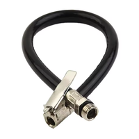 Air Tyre Inflator Pressure Car Auto Tire Hose Pump Gauge Hose Connector Flexible For Automobile Tires Fast Inflatable Rods