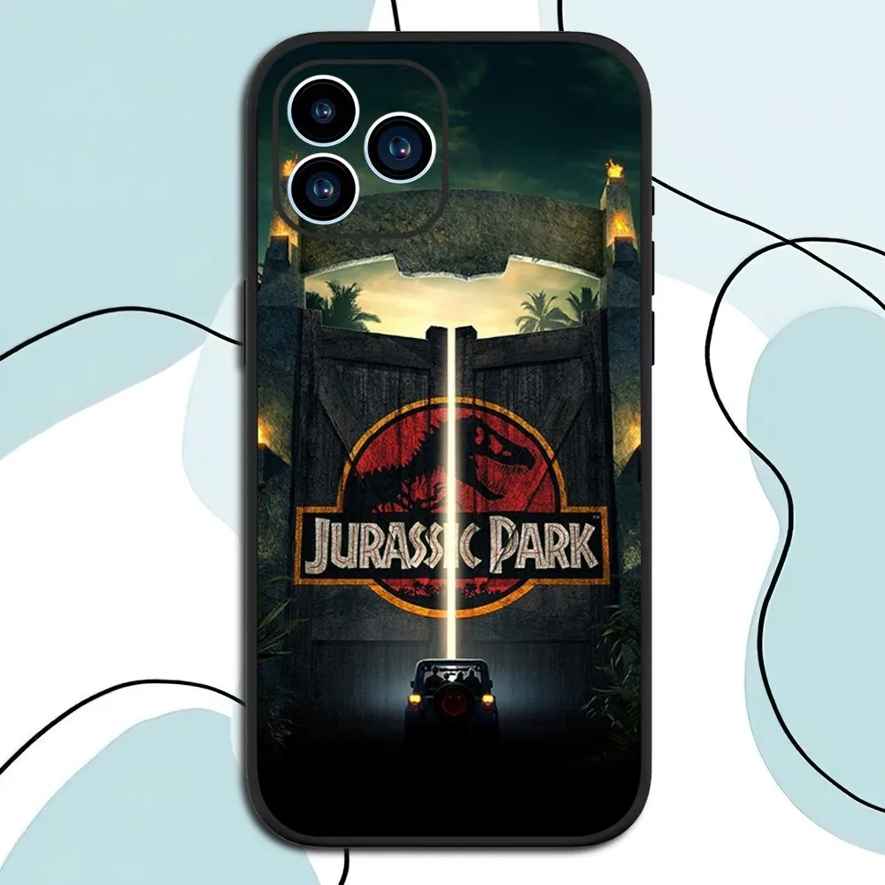 J-Jurassic Park Dinosaur World Phone Case For Xiaomi 10 12 Poco M3 X3 Nfc Redmi 10 11S Lite Ultra 4G 5G Black Soft Shell