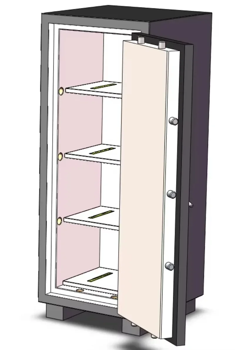 【Fashionable】JINGYE Safety Storage Safe Box Office File able Safe Money Vault Bank Cabinet Safe Security Steel Vault