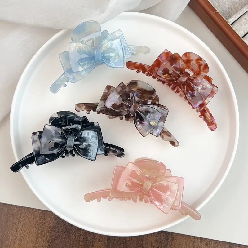 

1 шт. Элегантная заколка-бант для волос, очаровательный, модный, вневременный аксессуар для женщин, стильный, яркий, новый головной убор для девушек, для повседневных и неформальных образов