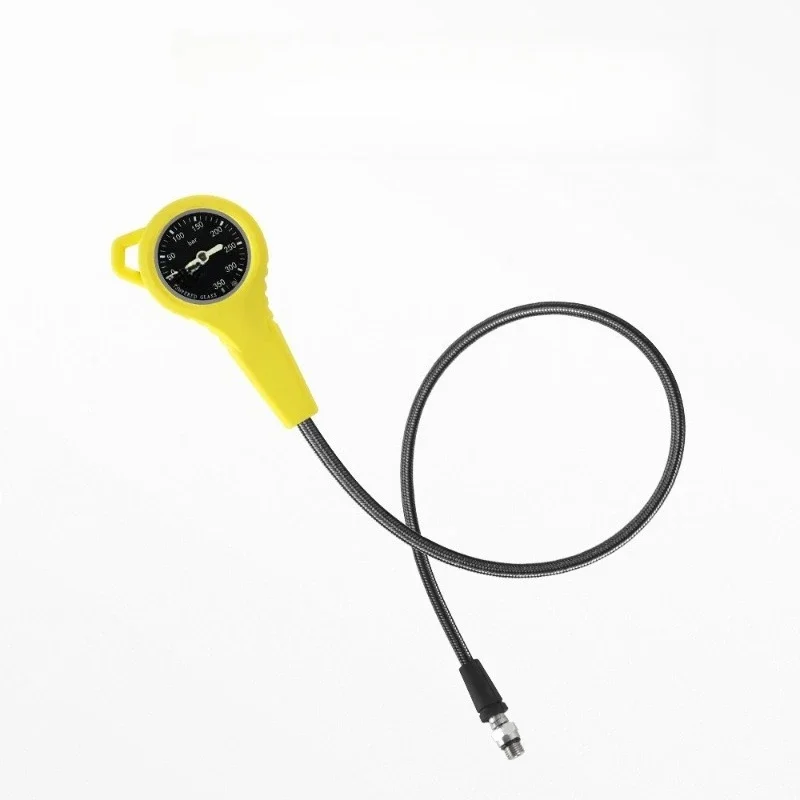 Submersible metal residual pressure gauge residual pressure tube braided carbon fiber steel gauge luminous