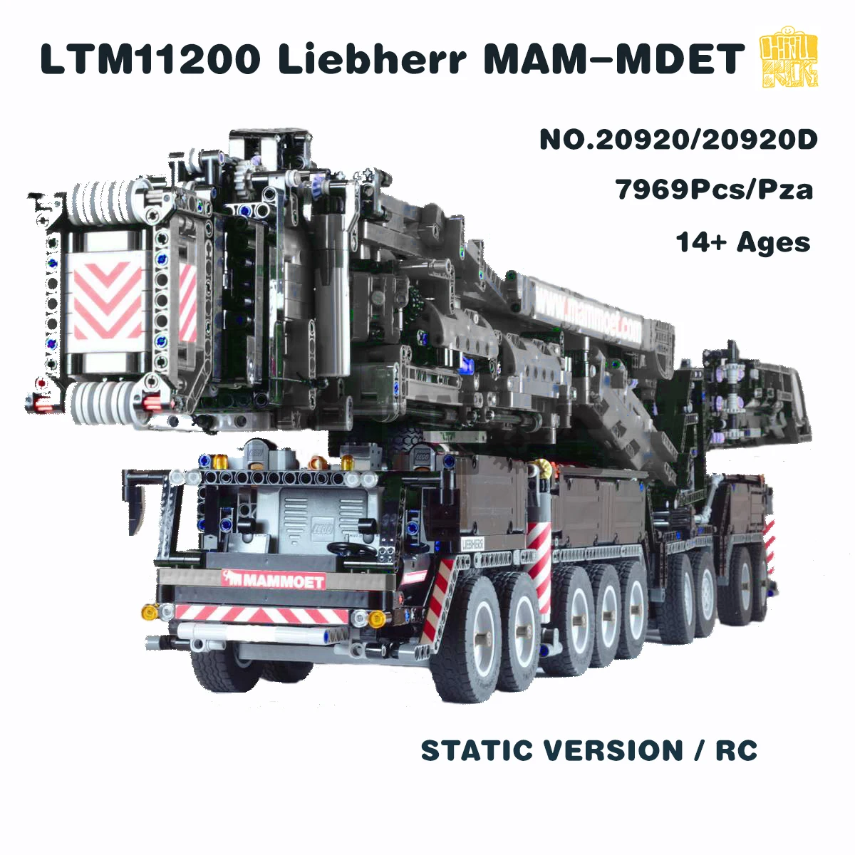 

MOC-20920 LTM11200LieMAMMDET Model With PDF Drawings Building Blocks Bricks Kids DIY Toys Birthday Christmas Gifts