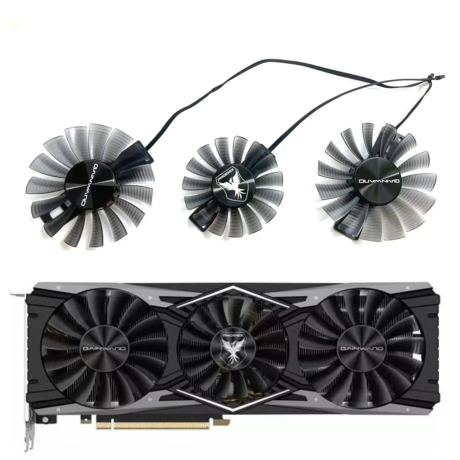 New 85MM FD9015U12S 75MM FD8015H12S 4PIN RTX 2080TI GPU Fan for Gainward RTX2080 TI PHOENIX graphics card replacement fan