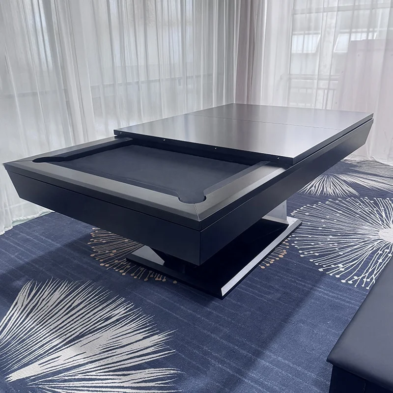 

Indoor Solid Wood Entertainment American 9 Ball Portable Slater 7ft 8ft 9ft Pool Table Billiards Dining Table