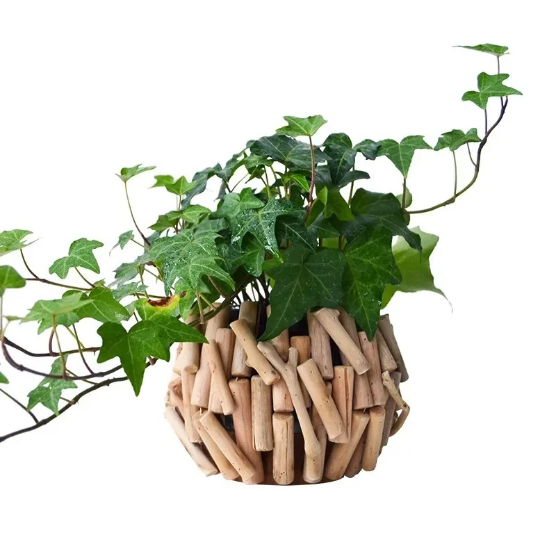 

Nordic creative wooden ins small vase light luxury living room dining table ornament simple home flower arrangement