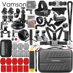 Vamson Accessories Kit for GoPro Hero 10 9 8 7 6 5 Black 4 3 MAX Mount Tripod for DJI OSMO Action for Insta360 ONE R