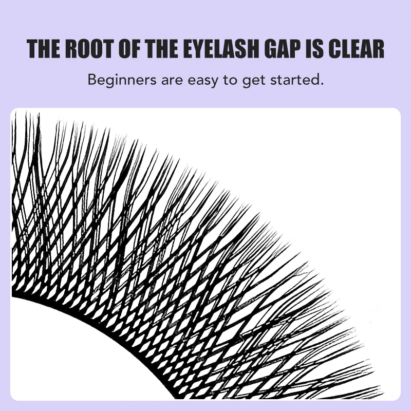 NATUHANA 3 Split Tips Y-Shaped Eyelash Extensions Black Colourful Y Lashes Premade Volume Fans Individual  Eyelashes Makeup