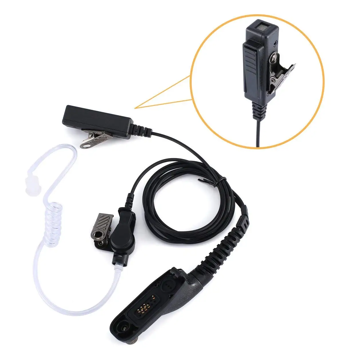 New Air Acoustic Tube Earpiece PTT Microphone Headset Radiation-proof Walkie Talkie Earphone For Motorola XPR XiR DP APX Series