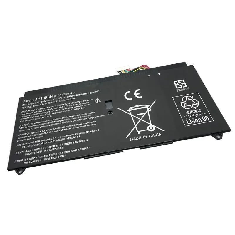 Imagem -04 - Bateria do Portátil para Acer Aspire S7392 S7-392-9890 S7-3916822 Ultrabook 7.5v 6280mah 47wh Novo Lmdtk-ap13f3n